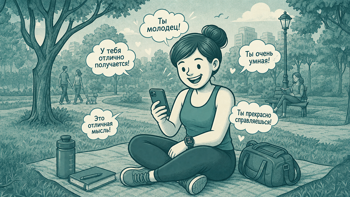 Нейросети хорошо умеют подбирать поддерживающие слова - иногда слишком хорошо.