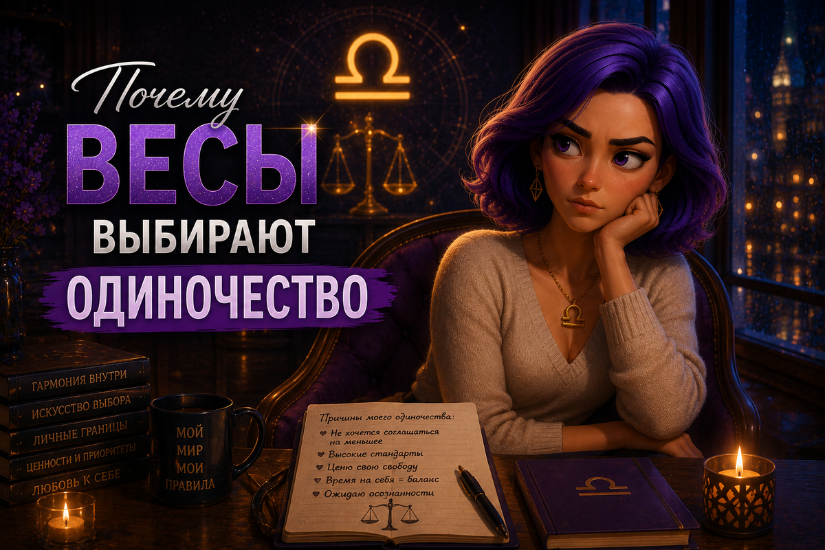 Почему Весы выбирают одиночество