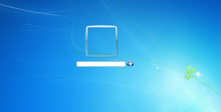 Экран входа в Windows с полем для пароля