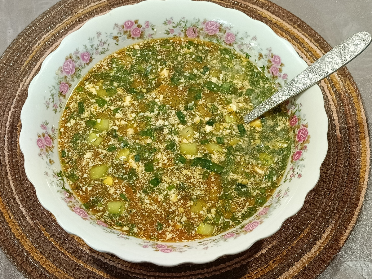 Окрошка на квасе