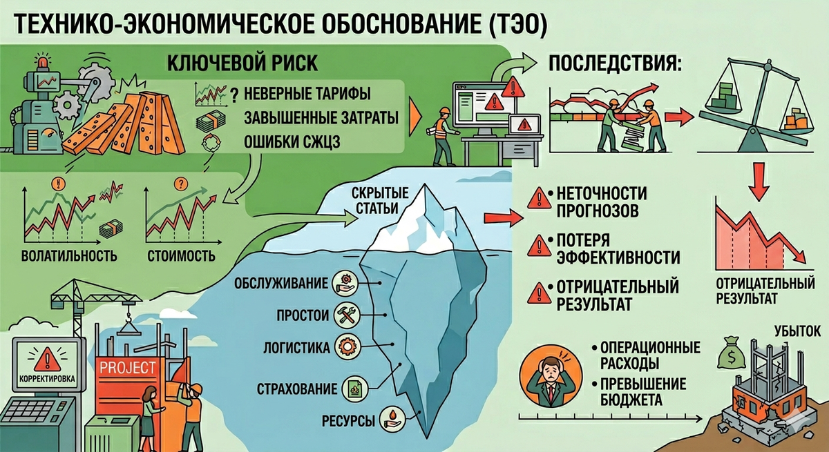 Инфографика технико-экономического обоснования (ТЭО)