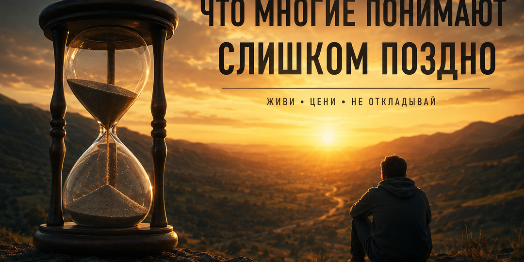 Что многие понимают слишком поздно