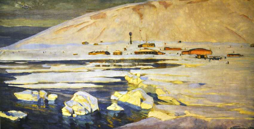Н. Пинегин "Полярная станция". Источник: en.wikipedia.org