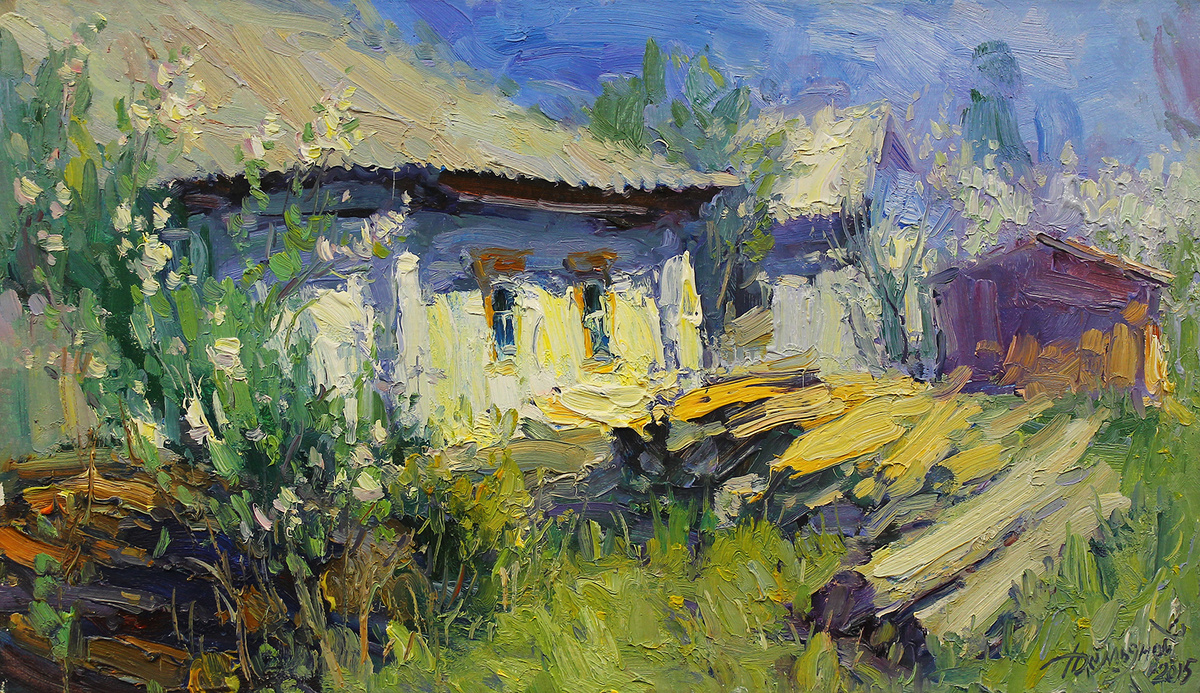 «Майское солнце», холст, масло, 35 х 60 см, 2015 г.