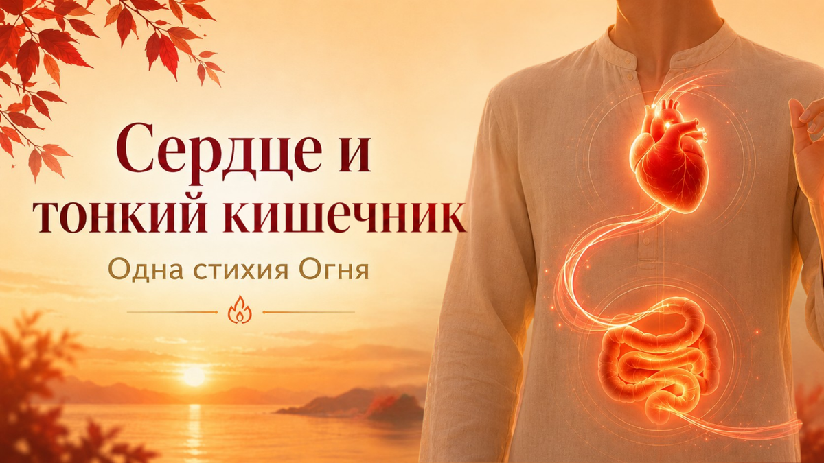 Сердце и тонкий кишечник - одна стихия огня
