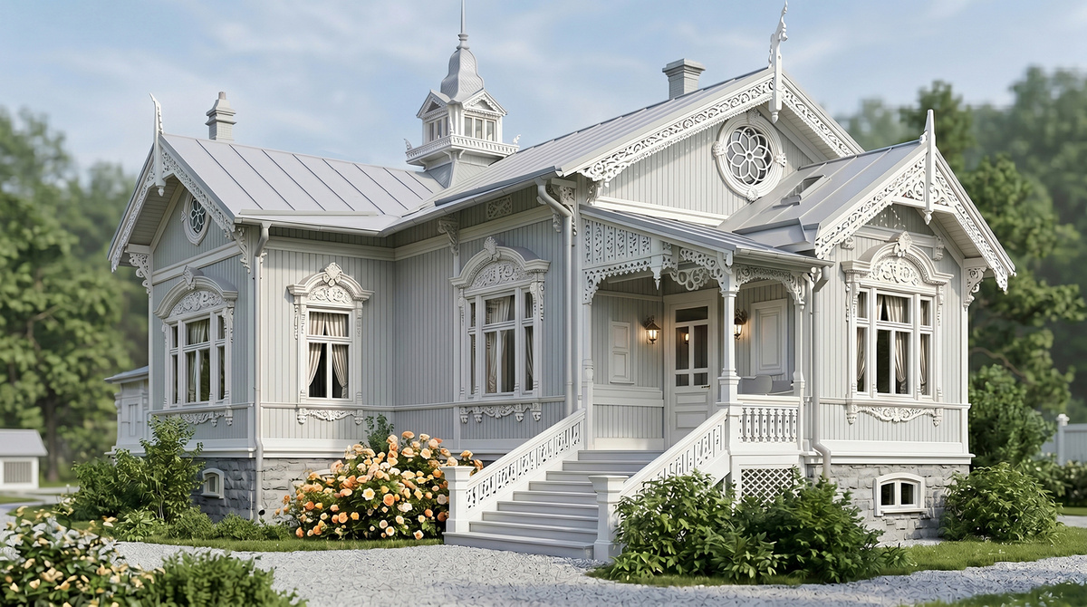 Первый дом — 140 м². Тихий, светлый, без лишнего пафоса.