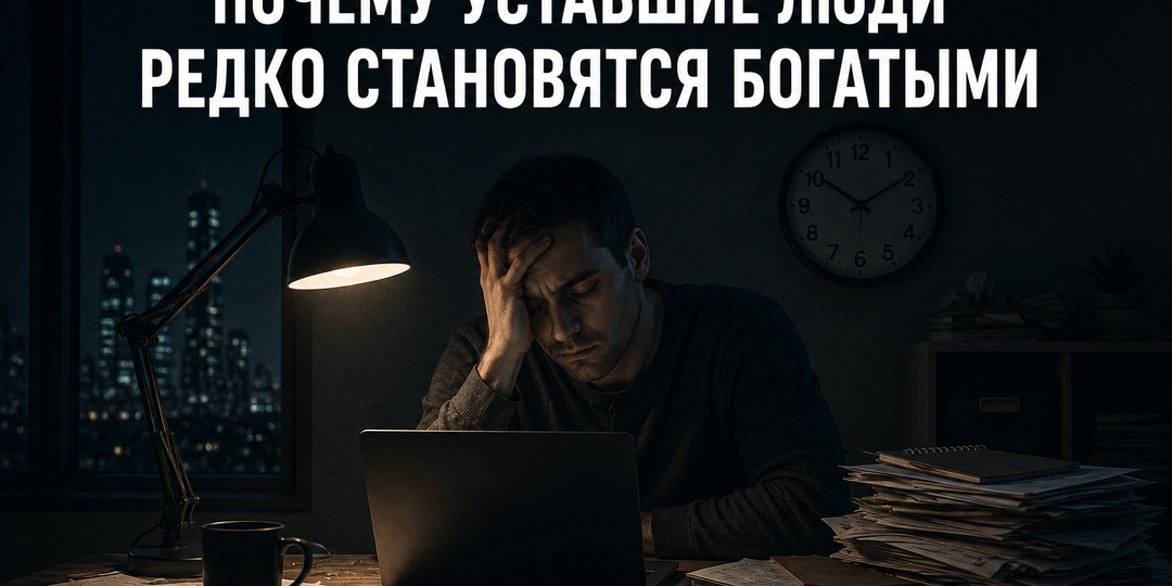 Почему уставшие люди редко становятся богатыми
