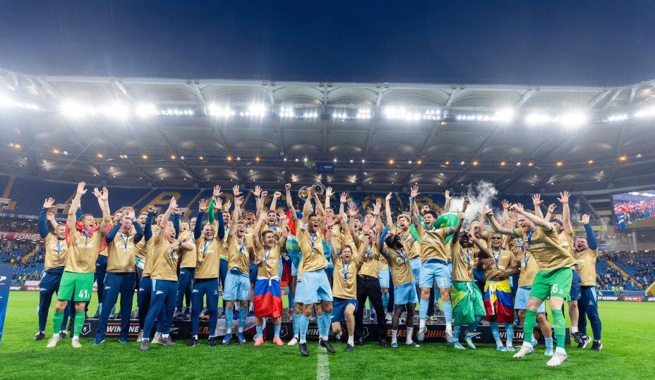    «Зенит» в 11-й раз выиграл чемпионат России по футболу. Фото: Соцсети ФК «Зенит»