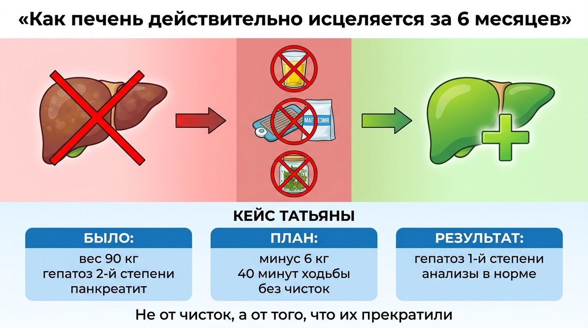 Печень не нуждается в чистке. Она нуждается в том, чтобы её не перегружали.