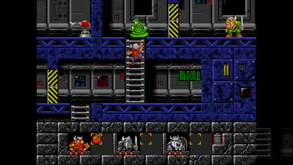 Lost Vikings с фильтром CRT-Geom