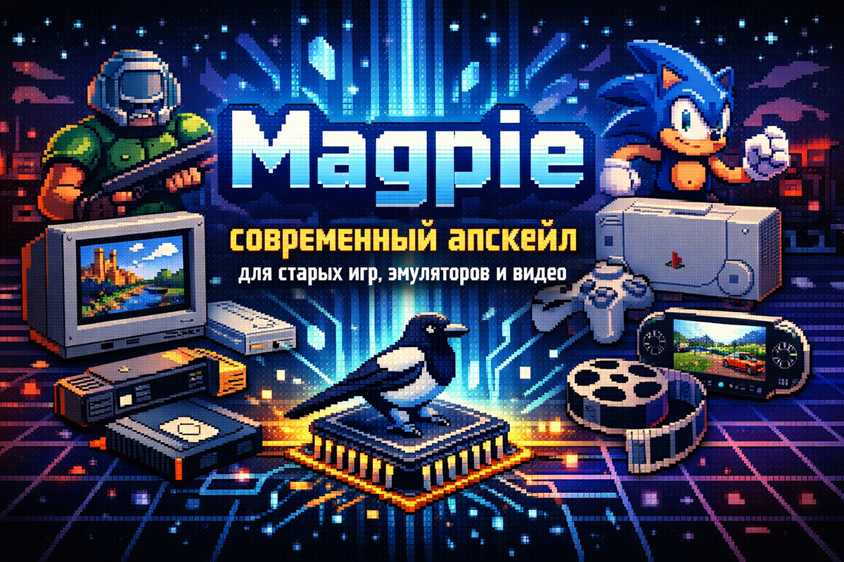 Magpie: современный апскейл для старых игр, эмуляторов и видео