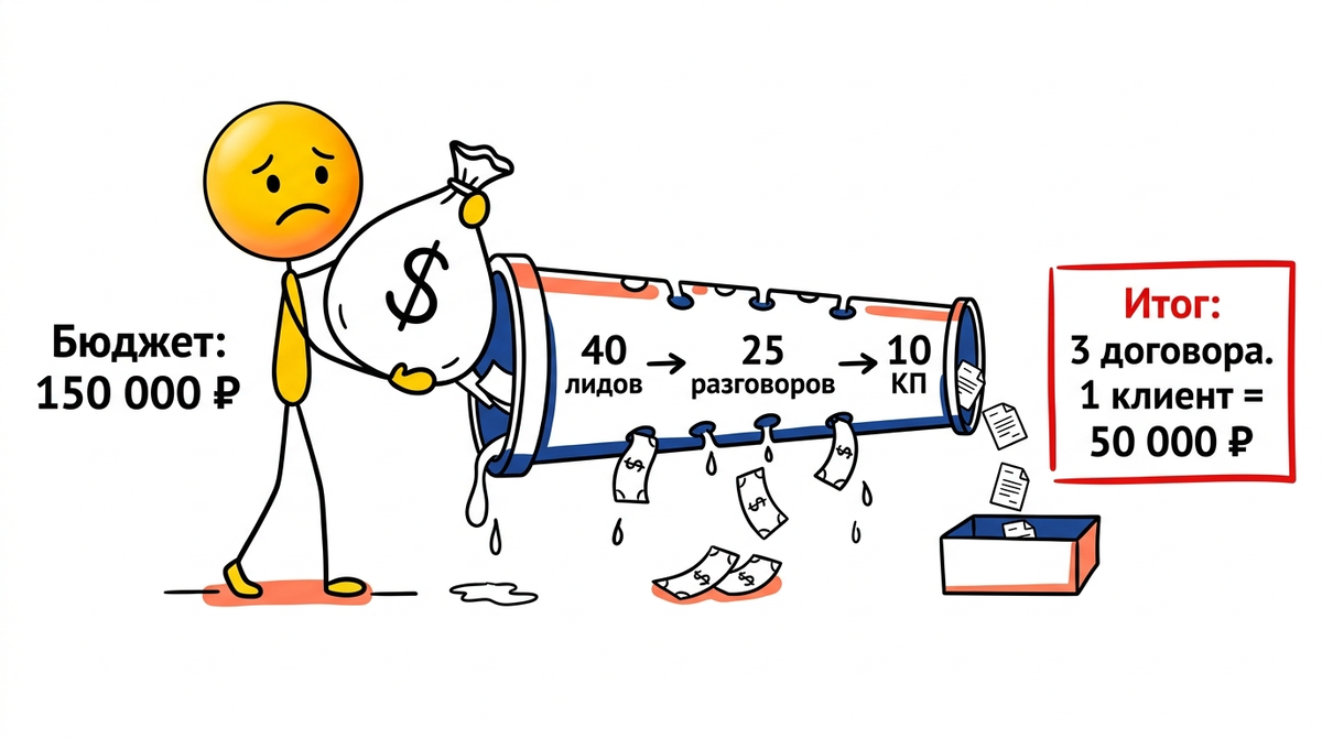 Реальная стоимость лида и скрытая математика лидогенерации для b2b бизнеса через Яндекс Директ. Схема слива рекламного бюджета на контекстную рекламу и бот-трафик.
