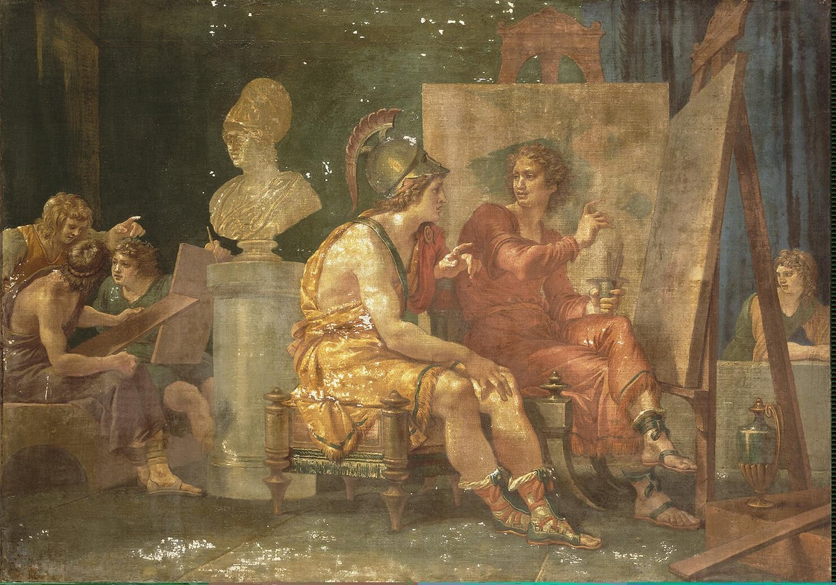 Дж. Кадес. Александр Великий в мастерской Апеллеса. 1792. 