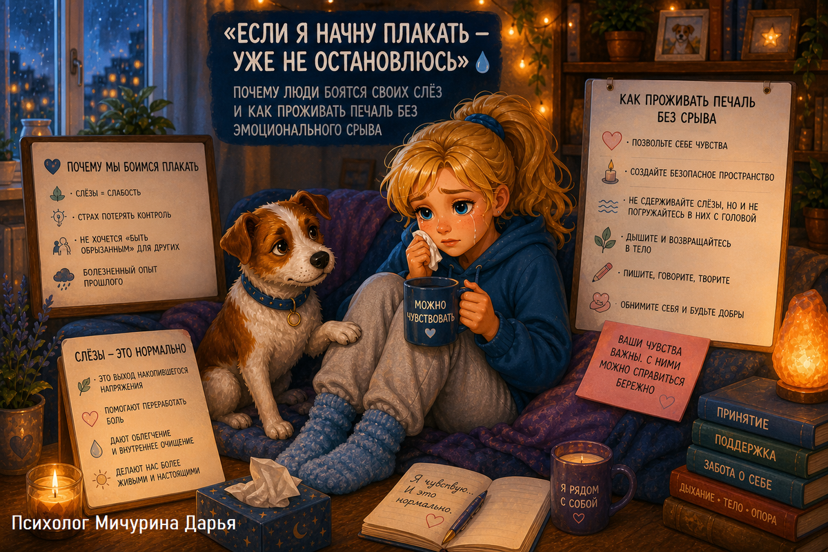 Боюсь плакать: кажется, что если начну - уже не остановлюсь