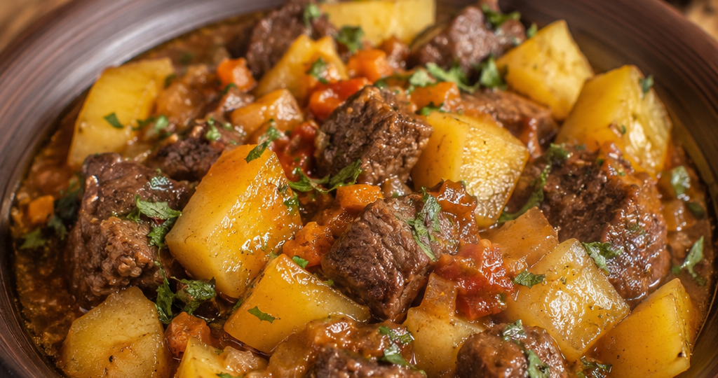 Жаркое из говядины с картошкой, которое получается мягким и ароматным: мой проверенный домашний рецепт