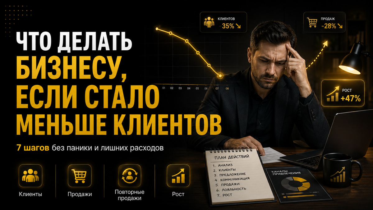 Что делать бизнесу, если стало меньше клиентов