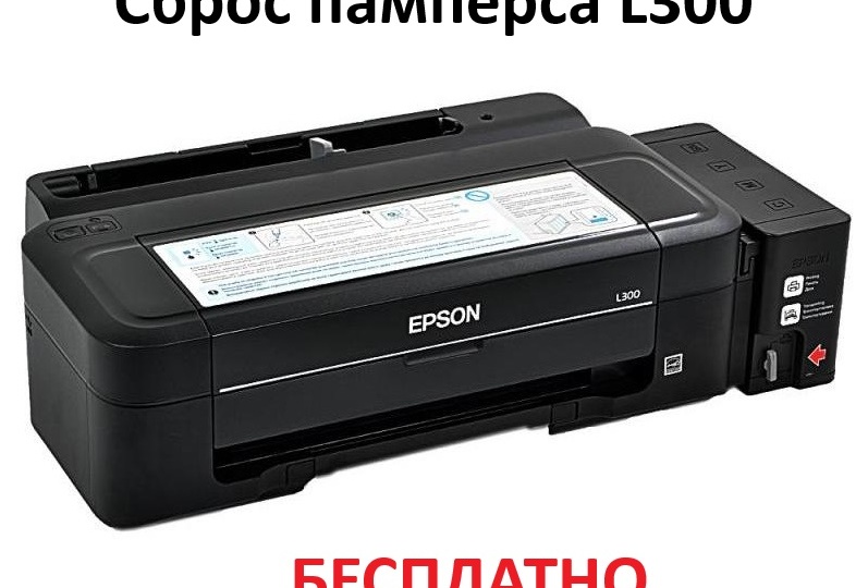 Бесплатный сброс абсорбера (памперса) Epson L300