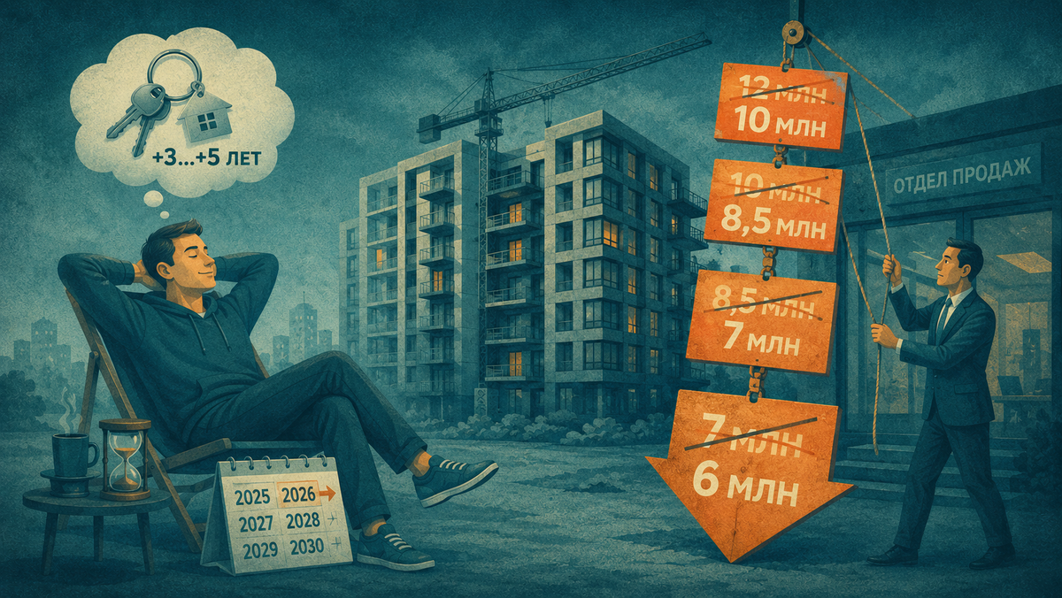покупатель ждёт, когда застройщик опустит цены ещё ниже
