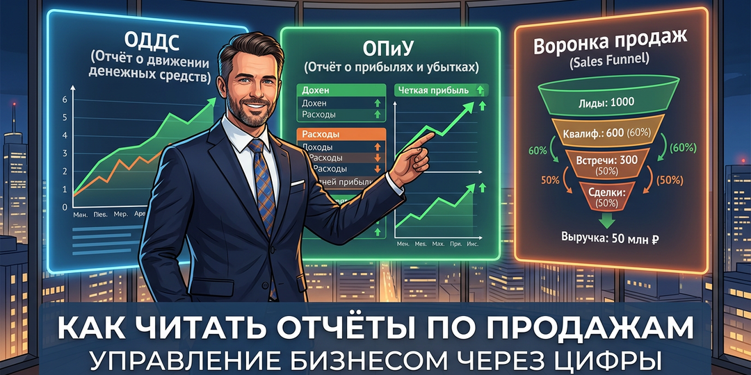 Как я научился читать отчёты по продажам и взял бизнес под контроль: личный опыт собственника
