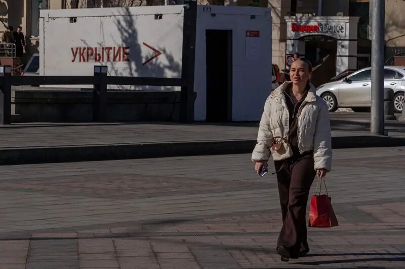 Бетонное укрытие в Белгороде, март 2026 года