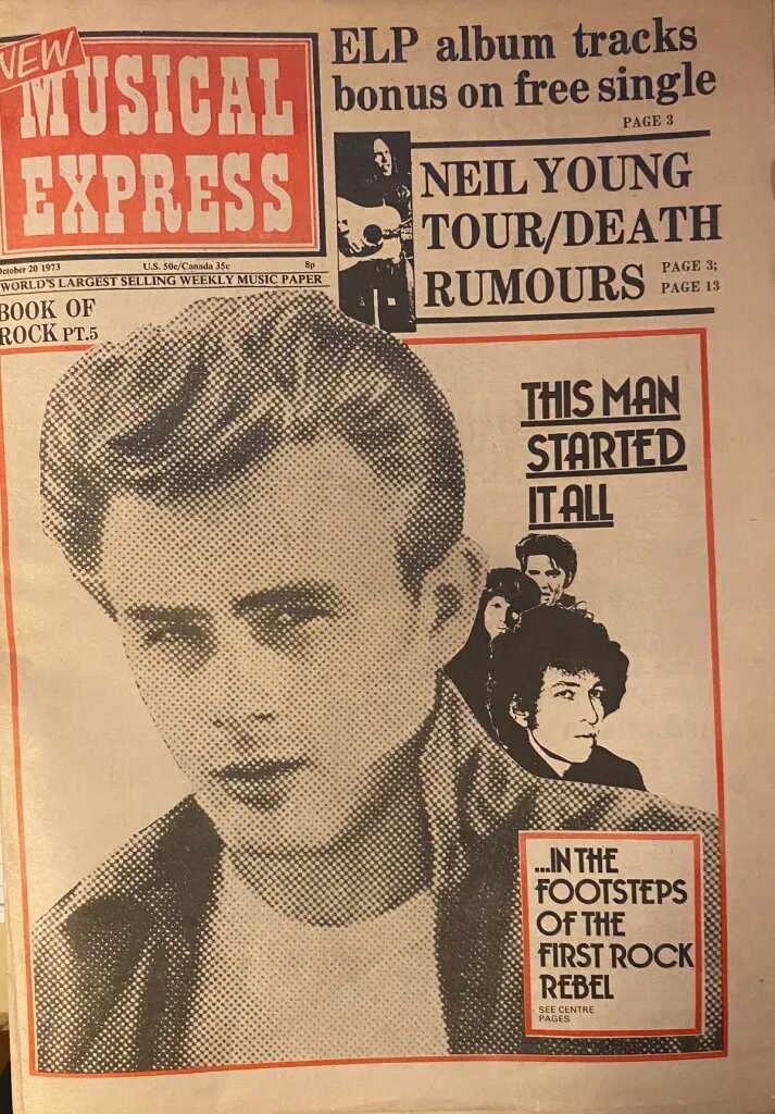 New Musical Express от 20 октября 1973 года