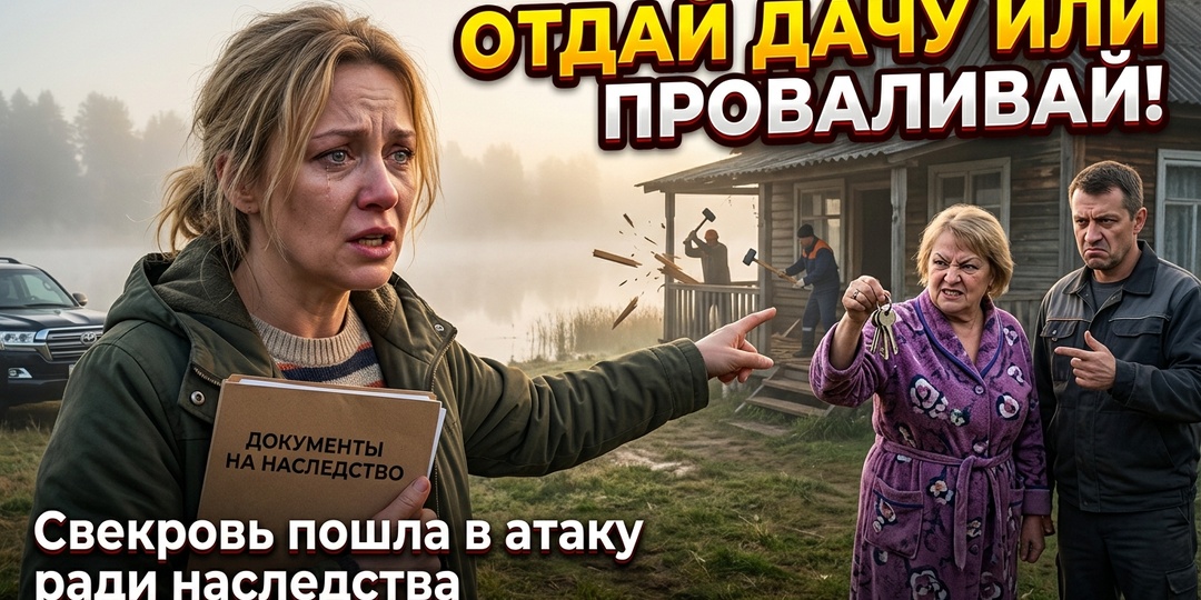 — Ты здесь никто, а маме нужен воздух! Оформляй половину дачи или проваливай! — Муж выставил мне ультиматум