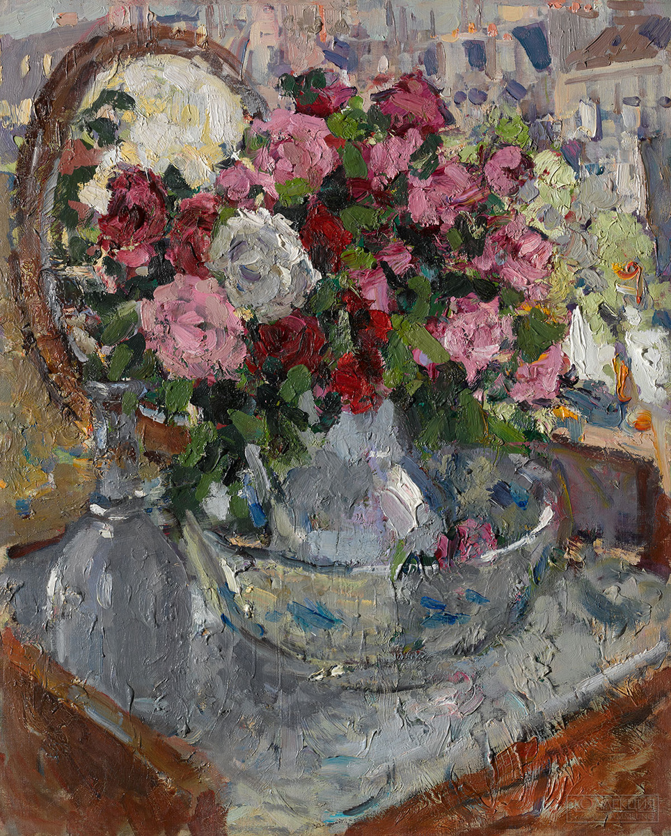    К.А. Коровин, Розы. Париж, 1911 год