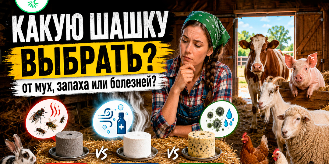 🪰Какую шашку выбрать для сарая, курятника и крольчатника: от мух, запаха, сырости и болезней