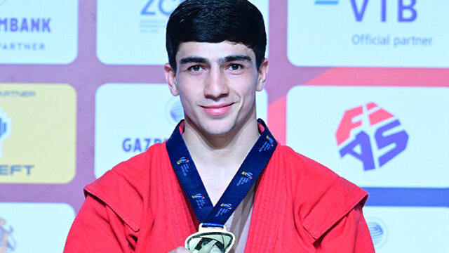   Карен Саргсян стал чемпионом Европы в весовой категории до 58 кг. Фото: sambo.sport