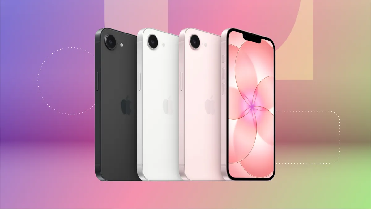 Новый доступный смартфон Apple iPhone 17e в нежно-розовом цвете с одной основной камерой