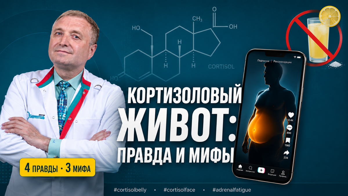 Кортизоловый живот: правда и мифы TikTok-тренда