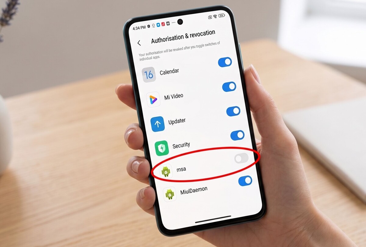Отключение службы MIUI System Ads