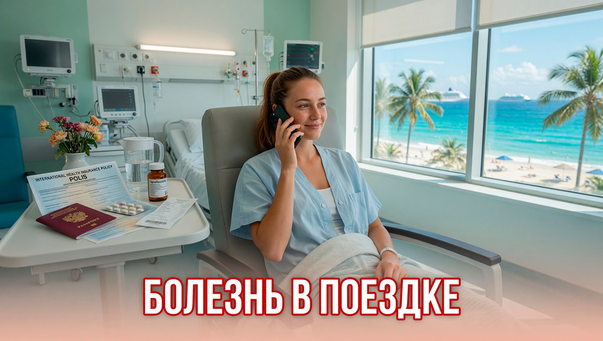 Главное правило при болезни за границей — сразу звонить в страховую по номеру в полисе и сохранять все медицинские чеки и справки