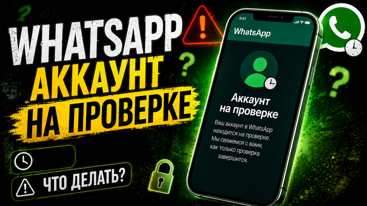 Если в WhatsApp написано «Аккаунт на проверке» что делать ? 