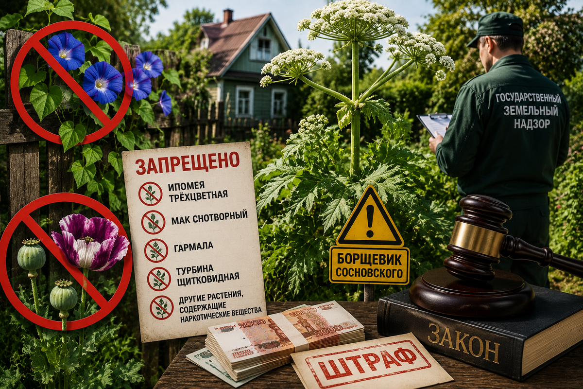 В 2026 году владельцев дач начали штрафовать не только за мусор и заброшенные участки, но и за некоторые растения. Разбираем, какие цветы теперь под запретом, за что могут выписать штраф и почему борщевик стал реальной проблемой для собственников.