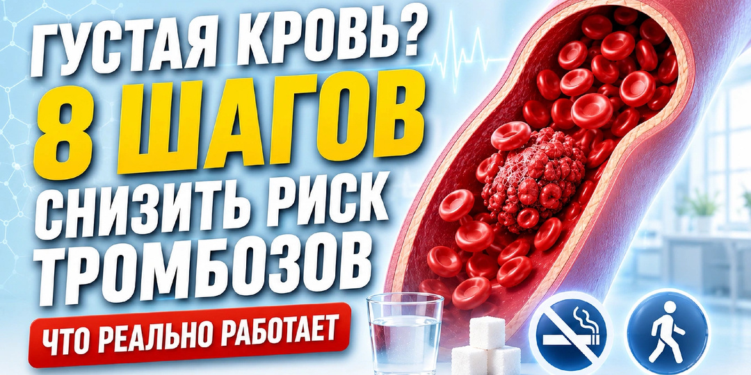 Густая кровь: 8 шагов для снижения риска тромбозов