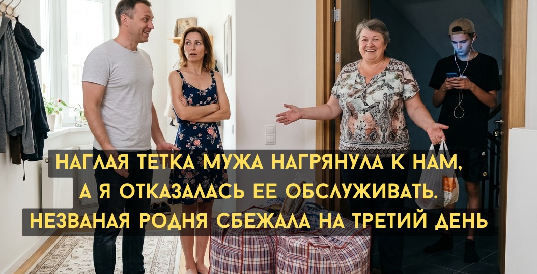 Наглая тетка мужа нагрянула к нам в отпуск — я отказалась обслуживать ее. Незваная родня сбежала на третий день