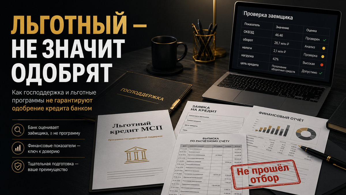 Почему предприниматель может подходить под программу господдержки, но всё равно не получить деньги.