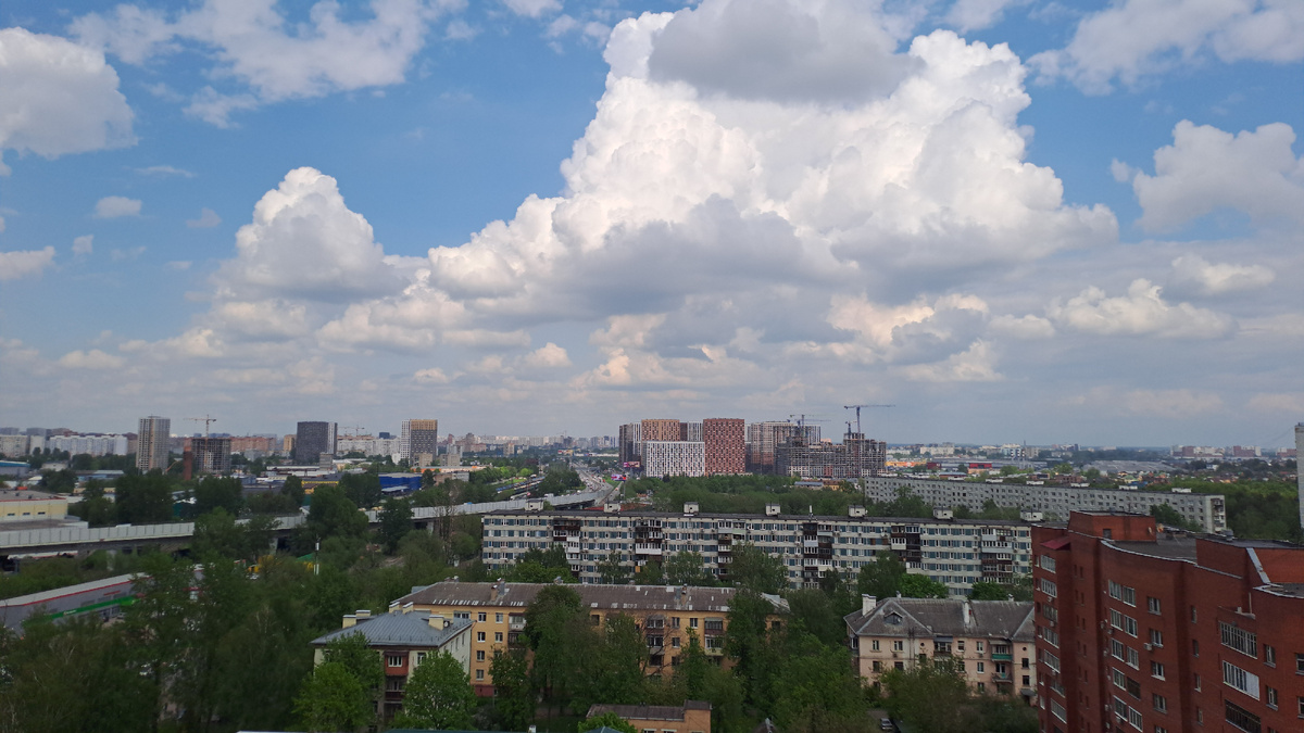 Котельники с высоты 15-го этажа.