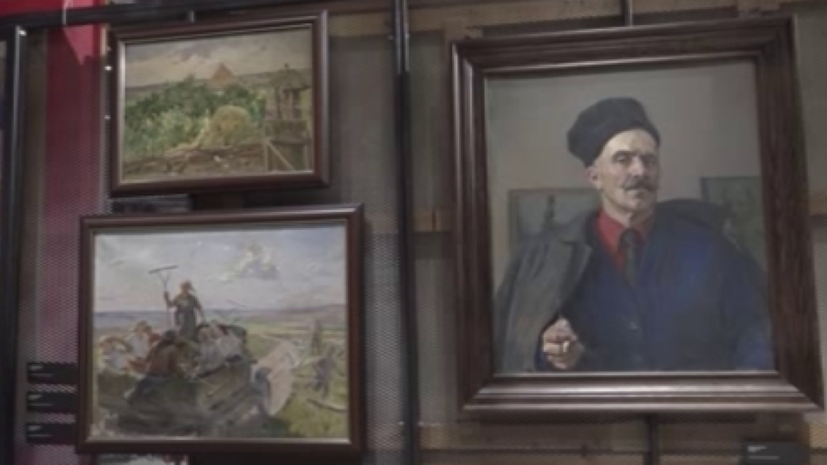    Серию картин фронтовых художников представила галерея имени Дейнеки в Курске