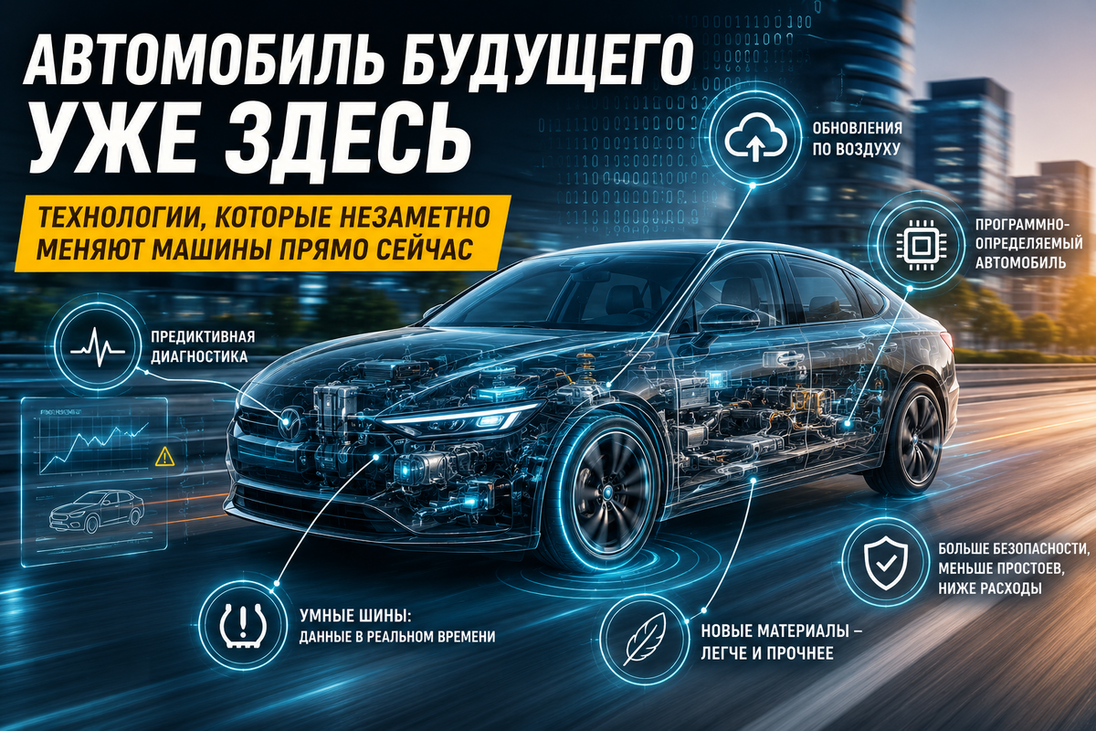 Автомобиль будущего уже здесь: какие технологии незаметно меняют машины прямо сейчас