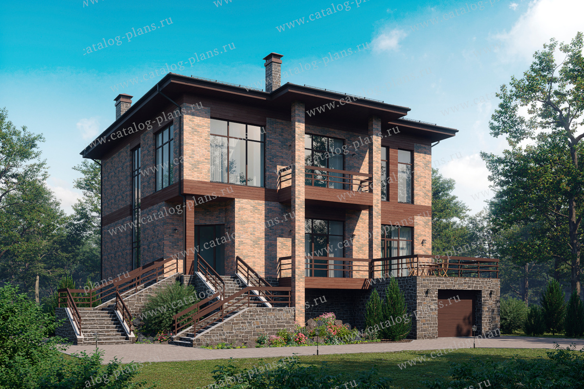 Общая площадь: 693 м²

Террасы,балконы: 42,85 м²

Габариты: 15.18x14.64 м