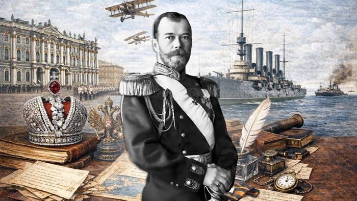 18 мая — день рождения Николая II: почему спустя почти два столетия не утихают споры о последнем русском императоре? Коллаж © Life.ru. Обложка © Wikipedia / Р. Голике и А. Вильборг, © ChatGPT