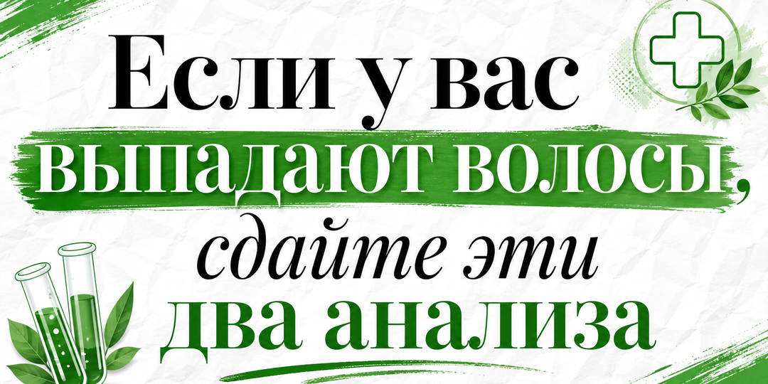 Если у вас выпадают волосы, сдайте эти два анализа: