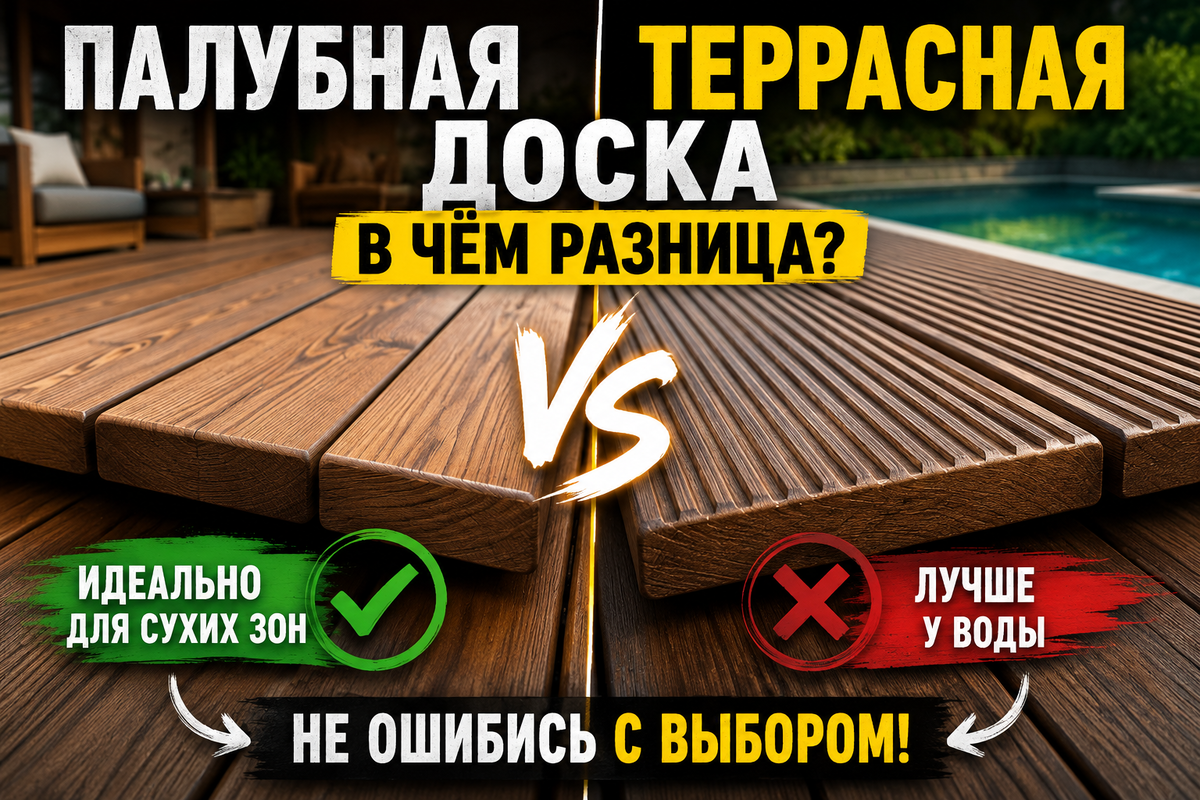 Статья по выбору доски для покрытия террасы