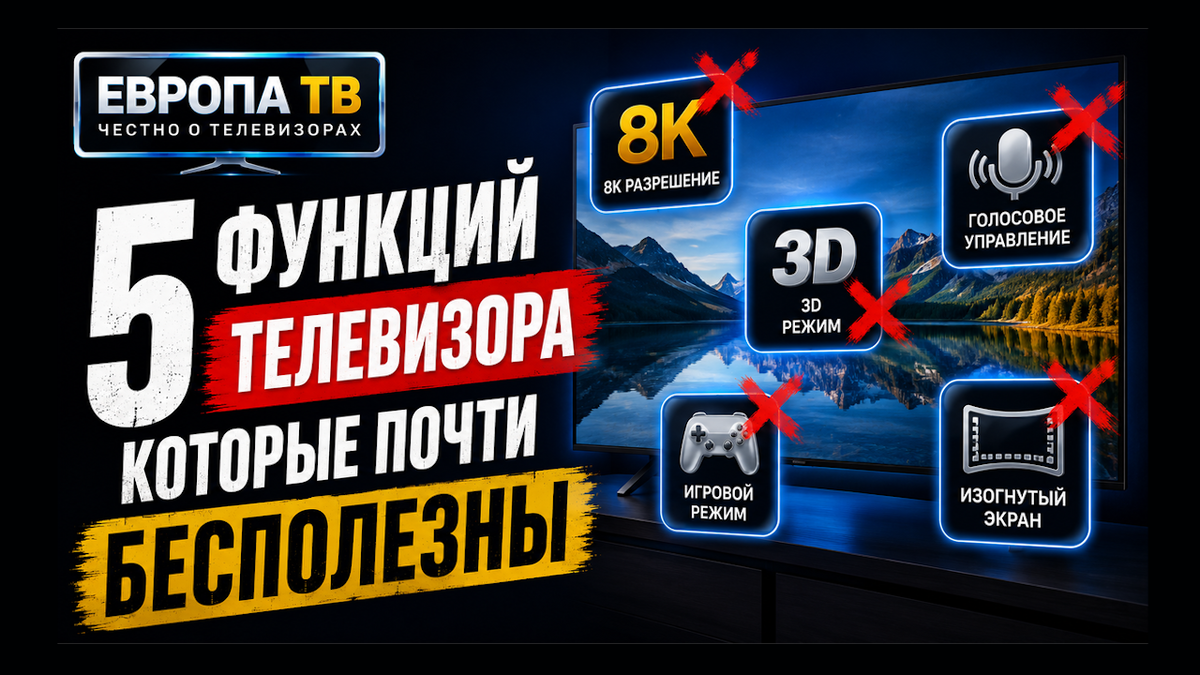 5 функций телевизора, которые почти бесполезны