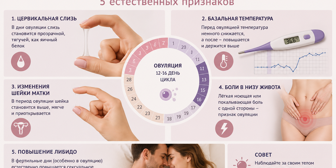 Как понять овуляцию без тестов: ранние признаки, которые подаёт организм