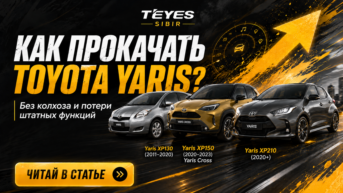 Замена Android магнитола для Toyota Yaris в Новосибирске