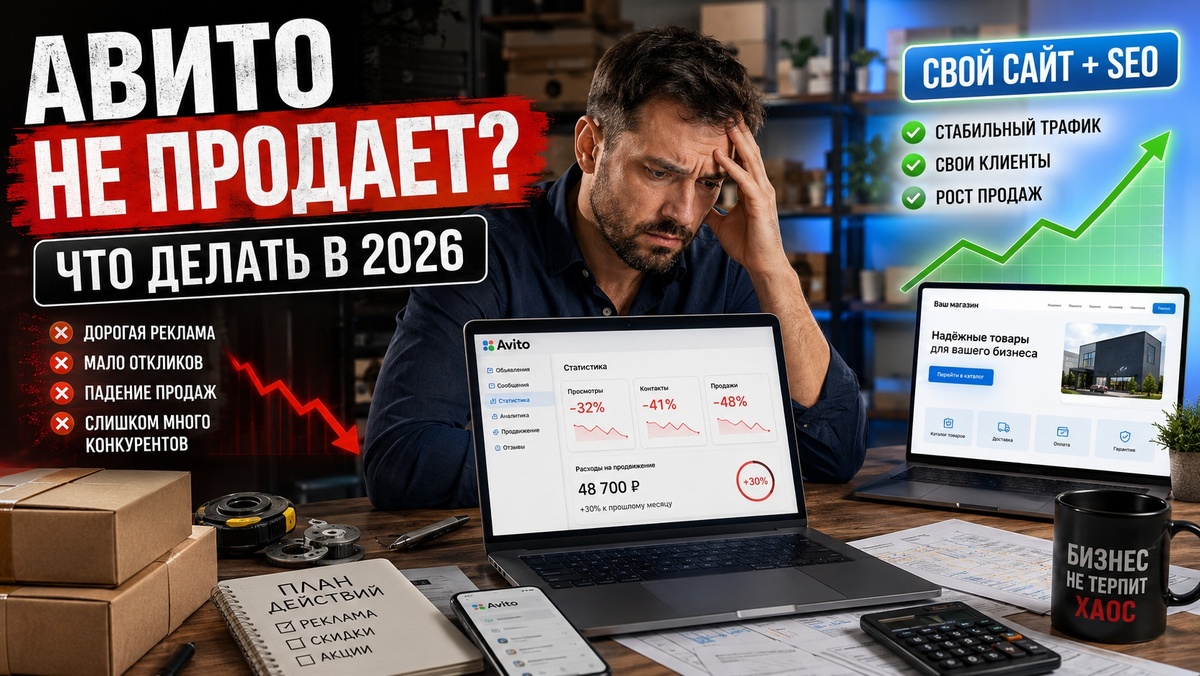 Авито не продает в 2026 году: почему предприниматели теряют заявки и что делать дальше
