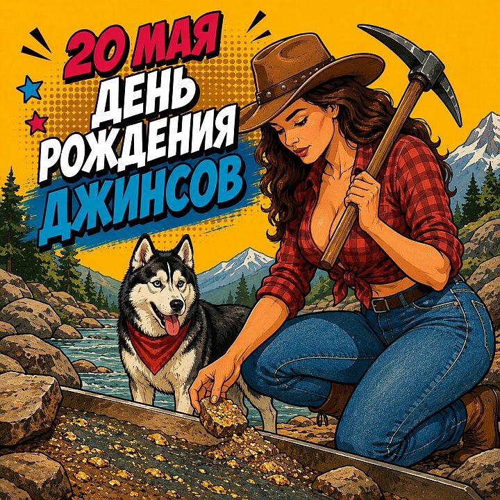 20 мая - День рождения джинсов! podarokplus.ru